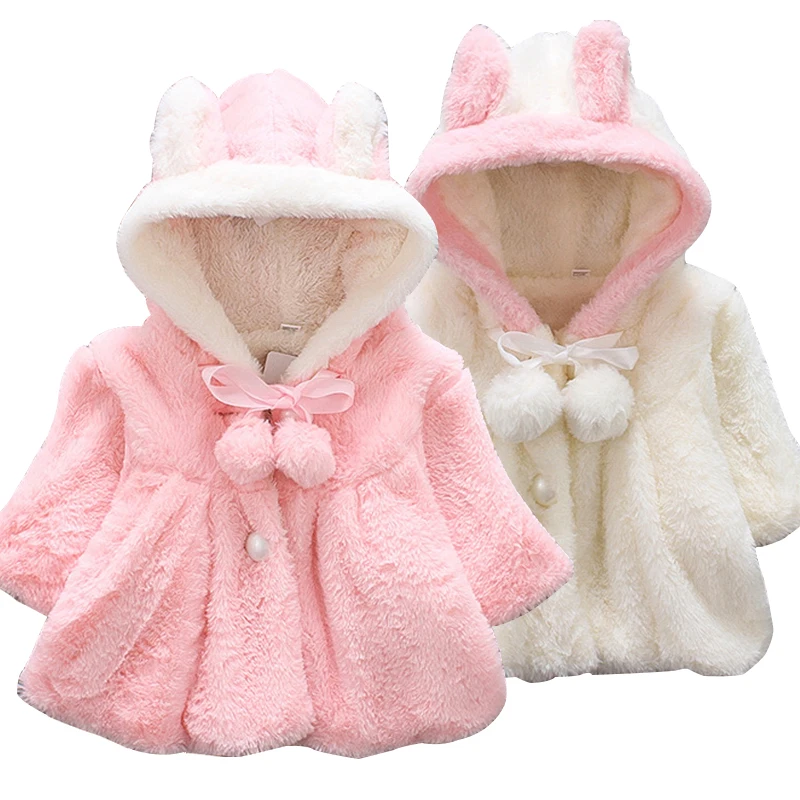 2019 Autumn Winter Baby Girl Jacket Plush Cape Rabbit Ears Hooded Coat Children's Jackets Toddler Girls Outerwear Kids Clothing
2019 Autumn Winter Baby Girl Jacket Plush Cape Rabbit Ears Hooded Coat Children's Jackets Toddler Girls Outerwear Kids Clothing