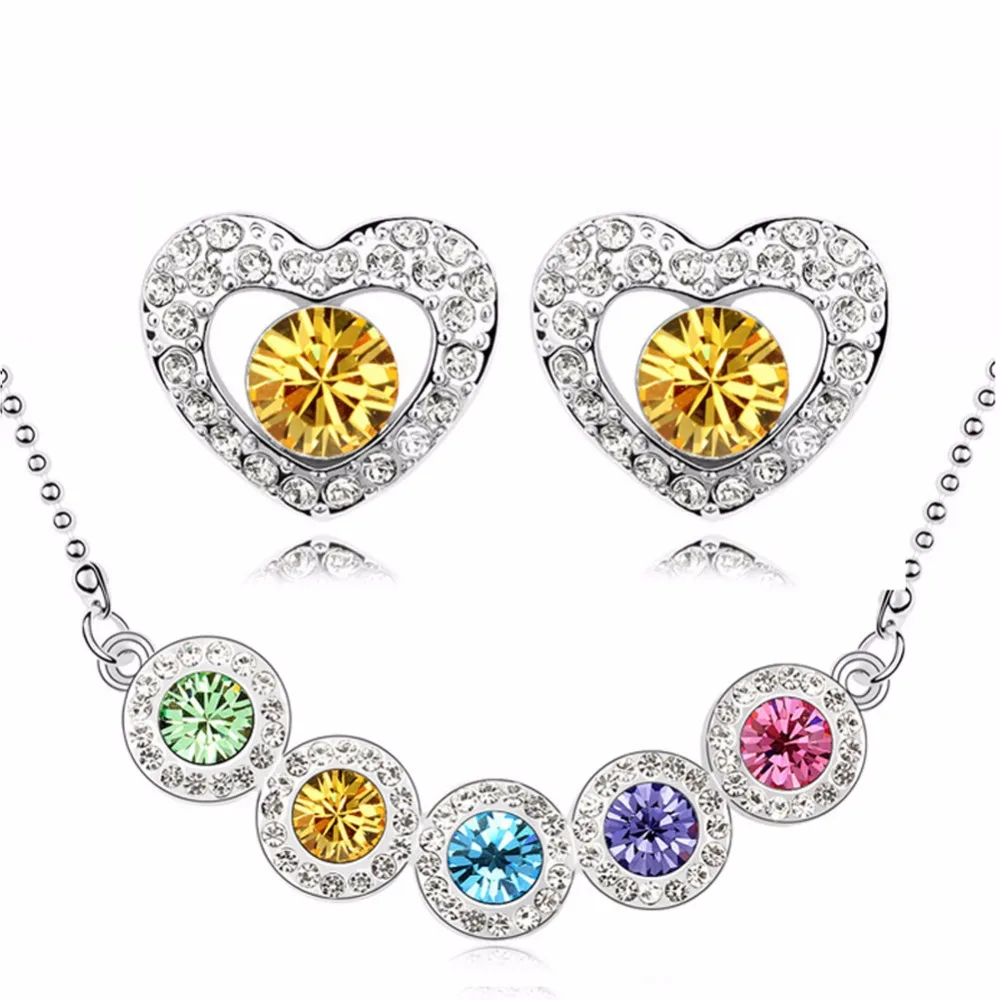 tear rhinestones new arrival fashion brand wedding 18KGP water drop rainbow Pendant chain Necklace Earrings Jewelry Sets 80089
tear rhinestones new arrival fashion brand wedding 18KGP water drop rainbow Pendant chain Necklace Earrings Jewelry Sets 80089