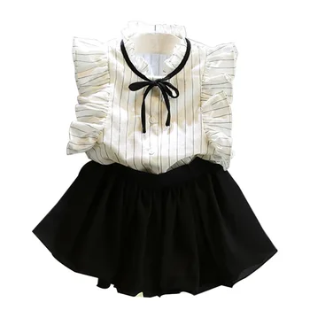 Girls Dress 2019 Cute Princess Dresses Summer Style White Stripe Fly Sleeve Shirt+Mesh Dress 2Pcs for Girls Clothes
Girls Dress 2019 Cute Princess Dresses Summer Style White Stripe Fly Sleeve Shirt+Mesh Dress 2Pcs for Girls Clothes