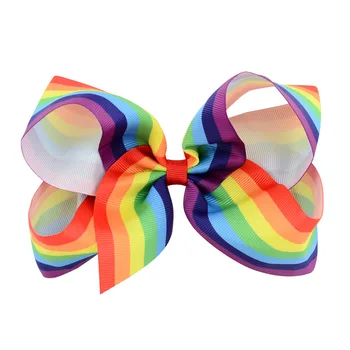 7pcs/lot 6" New Design Rainbow Striped Grosgrain Ribbon Hair Bows High Quality Metal Clip Kids Girls Handmade Hair Accessories
7pcs/lot 6" New Design Rainbow Striped Grosgrain Ribbon Hair Bows High Quality Metal Clip Kids Girls Handmade Hair Accessories