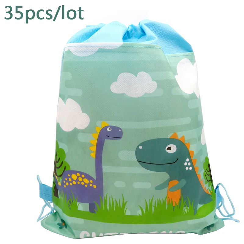 35pcs/lot Cute Dinosaur Design Birthday Party Mochila Decorate Non-woven Fabric Baby Shower Kids Favors Drawstring Gifts Bags
35pcs/lot Cute Dinosaur Design Birthday Party Mochila Decorate Non-woven Fabric Baby Shower Kids Favors Drawstring Gifts Bags