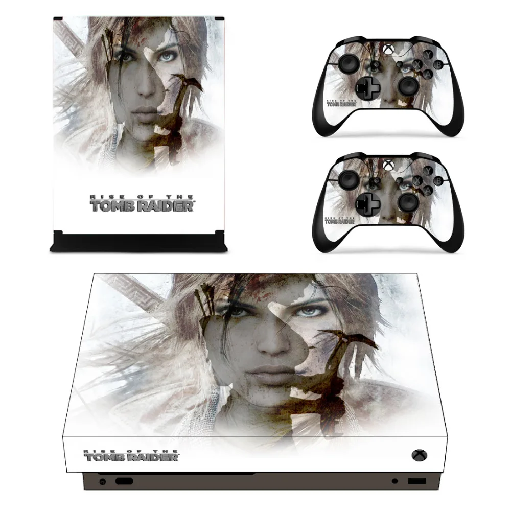 Подъем Расхитительница кожи Стикеры наклейка для Xbox One X Slim консоли и контроллеры