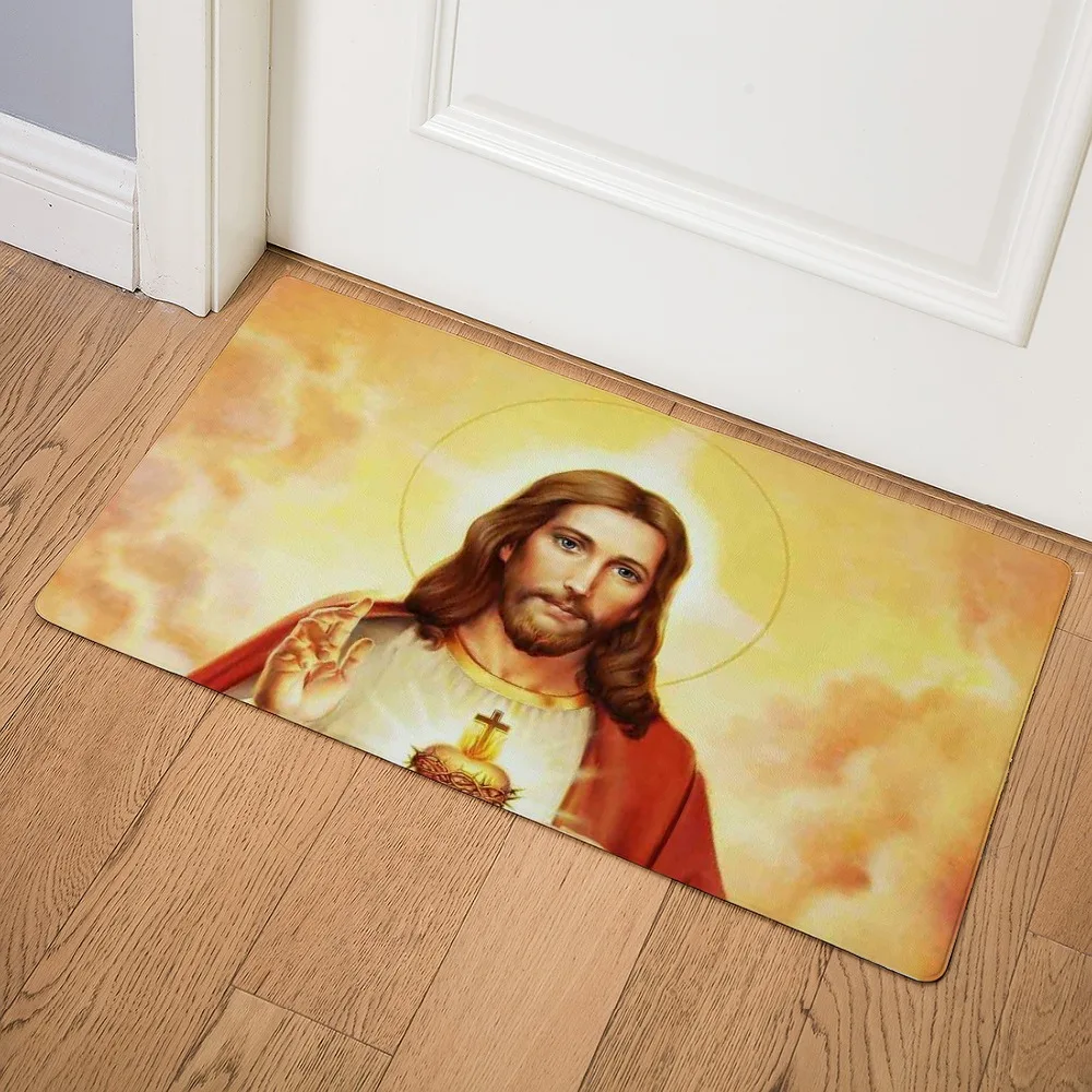 Jesus Print Modern Home Decor Kitchen Carpet Room Bathroom Entrance Door Mat Non-slip Floor Mat Computer Mat
Jesus Print Modern Home Decor Kitchen Carpet Room Bathroom Entrance Door Mat Non-slip Floor Mat Computer Mat