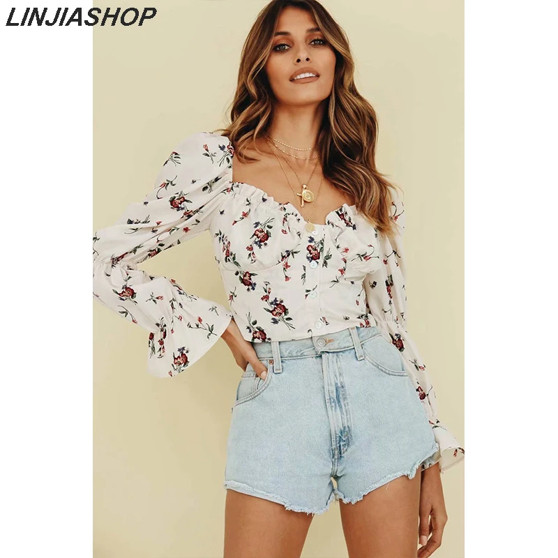 Boho Rayon Tops and Blouses Women Flare Sleeve Print Square Neck Buttons Easy Fit Chiffon Blouse Summer Tops Shirt
Boho Rayon Tops and Blouses Women Flare Sleeve Print Square Neck Buttons Easy Fit Chiffon Blouse Summer Tops Shirt