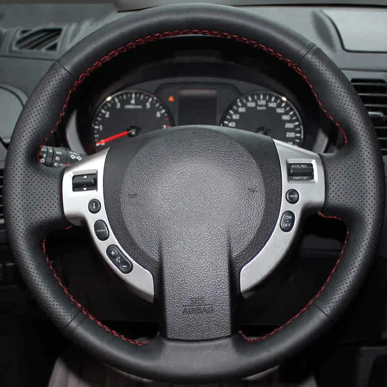 Hand Sewing Leather Steering Wheel Covers Perfect Fit For Nissan Qashqai J10 X-trail NV200 2008-2012 Car-styling
Hand Sewing Leather Steering Wheel Covers Perfect Fit For Nissan Qashqai J10 X-trail NV200 2008-2012 Car-styling