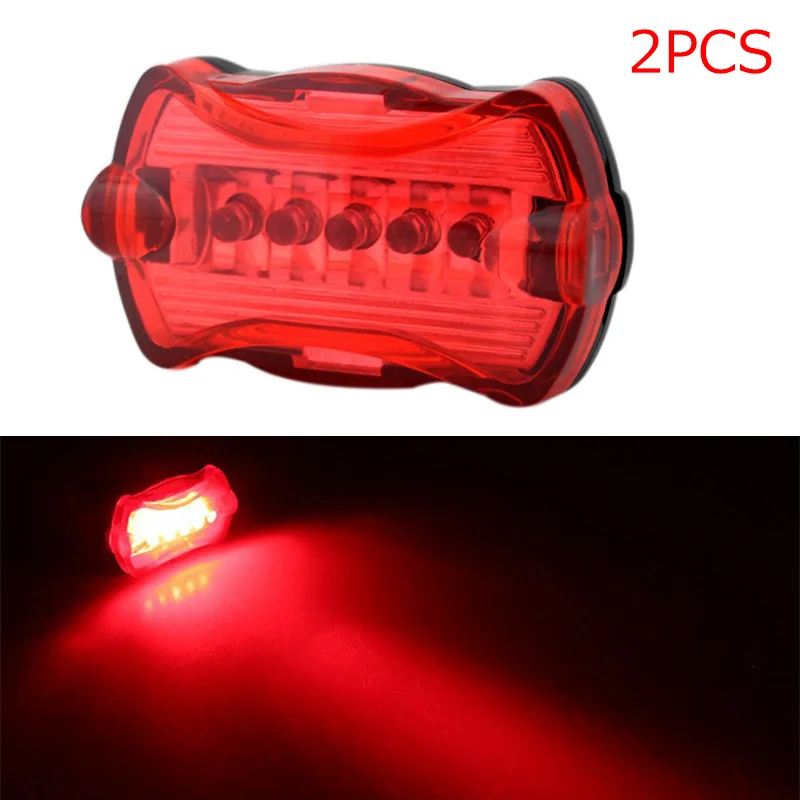 New 2 Pcs High Intensity Red 5 LED Bike Bicycle Cycling Flashing 6 Modes Lamp Rear Safety Warning Tail Light 88 shop YS-
New 2 Pcs High Intensity Red 5 LED Bike Bicycle Cycling Flashing 6 Modes Lamp Rear Safety Warning Tail Light 88 shop YS-