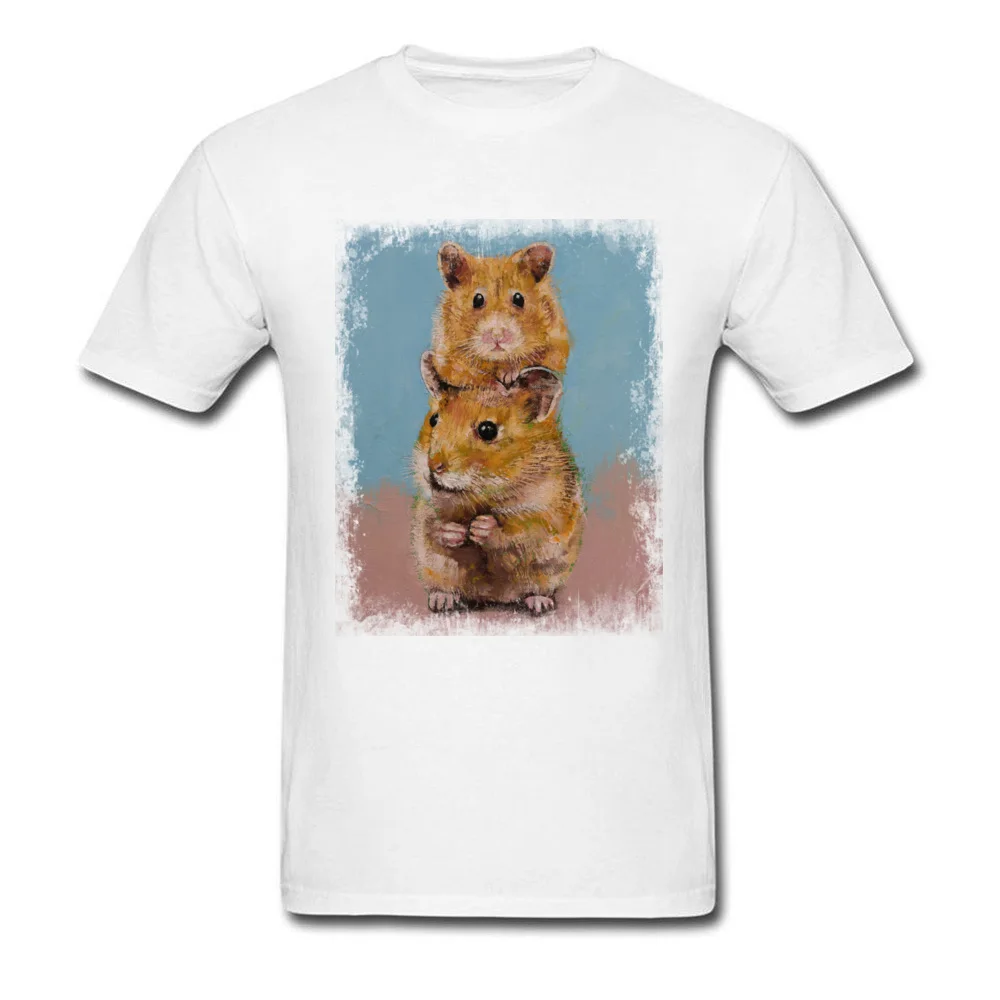 HAMSTERS Men Company cosie Tops Tees Round Collar Summer/Autumn Cotton T Shirt Geek Short Sleeve T Shirts Wholesale HAMSTERS white