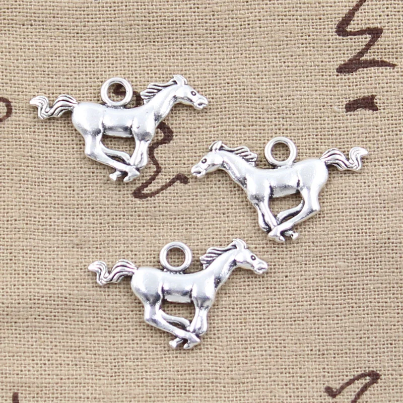 15pcs Charms running horse steed 12x28mm Antique Silver Plated Pendants Making DIY Handmade Tibetan Silver Jewelry
15pcs Charms running horse steed 12x28mm Antique Silver Plated Pendants Making DIY Handmade Tibetan Silver Jewelry