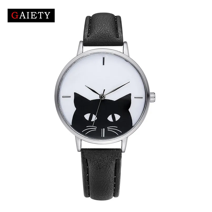 Gaiety Watch Women Stainless Steel Case Leather Band Casual Fashion Female Cat Watches Luxury Brand Bracelet Quartz watch
Gaiety Watch Women Stainless Steel Case Leather Band Casual Fashion Female Cat Watches Luxury Brand Bracelet Quartz watch