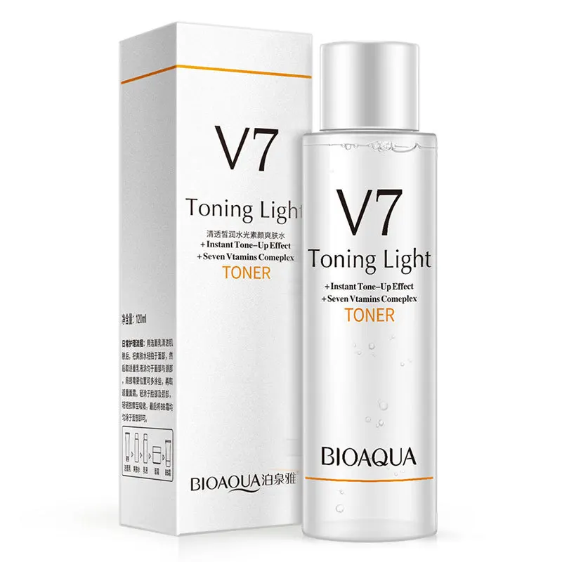 BIOAQUA V7 Vitamins Comeplex Moisturizing Toner Nourish Facial Skin Cover Anti-aging Oil-controlWater Embellish Natural 120ml
BIOAQUA V7 Vitamins Comeplex Moisturizing Toner Nourish Facial Skin Cover Anti-aging Oil-controlWater Embellish Natural 120ml