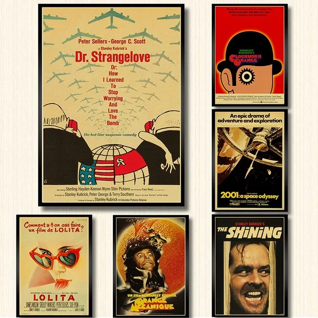 Kubrick Classic Movie Poster wall decorative painting 2001 Space Odyssey / clockwork orange /Lolita home wall decor retro poster
Kubrick Classic Movie Poster wall decorative painting 2001 Space Odyssey / clockwork orange /Lolita home wall decor retro poster