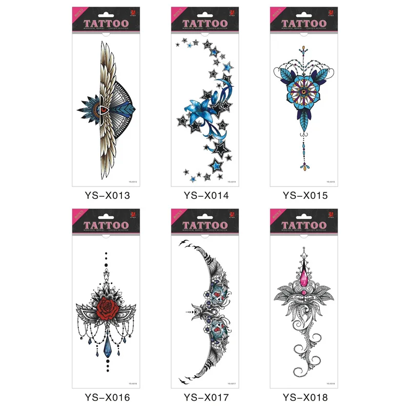 New Tattoo Stickers Sexy Waterproof Chest Body Back Paint Colorful Art Sticker Vintage Patterns Design For Festival Party
New Tattoo Stickers Sexy Waterproof Chest Body Back Paint Colorful Art Sticker Vintage Patterns Design For Festival Party