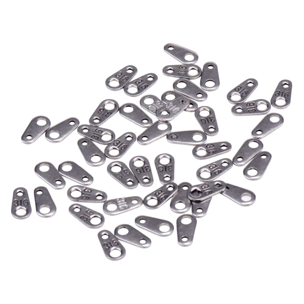 pandahall 50 pcs 304 Stainless Steel Chain Tabs for Jewelry Findings DIY Necklace Bracelet Making Accessories 8x4mm Hole: 1mm
pandahall 50 pcs 304 Stainless Steel Chain Tabs for Jewelry Findings DIY Necklace Bracelet Making Accessories 8x4mm Hole: 1mm