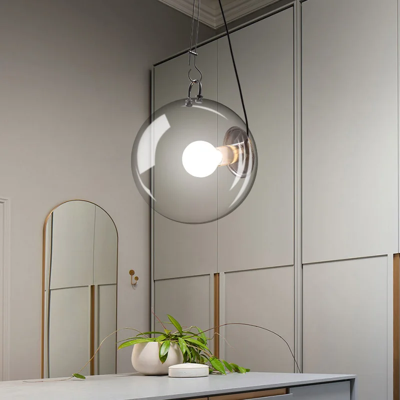 Postmodern LED bedroom Pendant lights Dining room lamps Nordic Glass ball fixtures Novelty Restaurant deco Hanging lighting
Postmodern LED bedroom Pendant lights Dining room lamps Nordic Glass ball fixtures Novelty Restaurant deco Hanging lighting