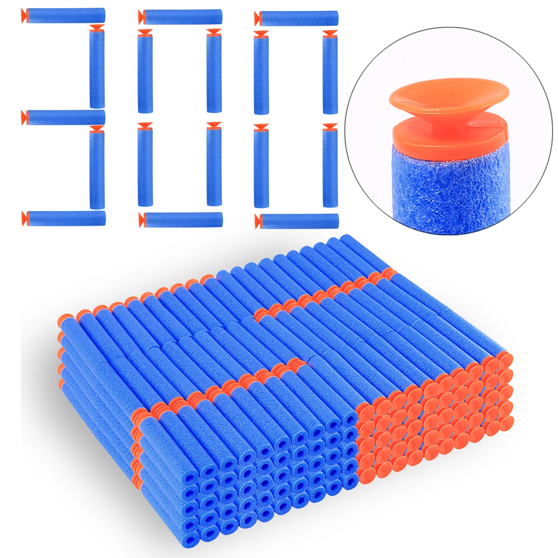 NFSTRIKE 300pcs Soft Bullet Sucked Head Type Foam Bullets for toy gun Elite Series Soft Bullets Replacement 7*1.3cm
NFSTRIKE 300pcs Soft Bullet Sucked Head Type Foam Bullets for toy gun Elite Series Soft Bullets Replacement 7*1.3cm