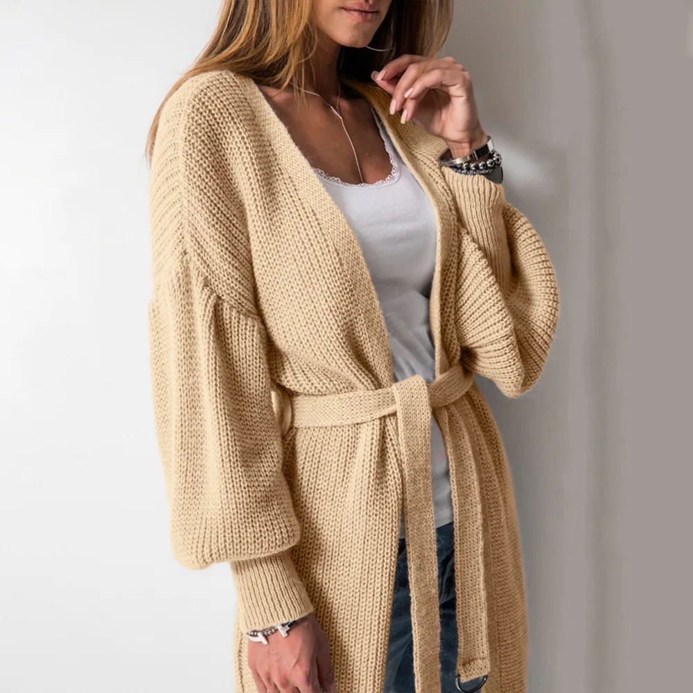 2018 New Female Sweater Coat Autumn And Winter Fashion Solid Three-Colors Loose Long-Sleeved Cardigan Tie Knit Sweater Coats
2018 New Female Sweater Coat Autumn And Winter Fashion Solid Three-Colors Loose Long-Sleeved Cardigan Tie Knit Sweater Coats