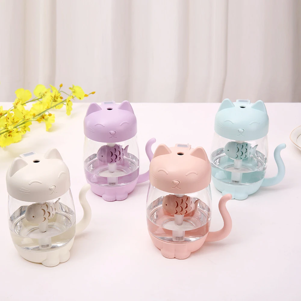 350ML Cat Look Ultrasonic Air Humidifier Aroma Essential Oil Diffuser for Home Car Office with Light and Fan Christmas present
350ML Cat Look Ultrasonic Air Humidifier Aroma Essential Oil Diffuser for Home Car Office with Light and Fan Christmas present