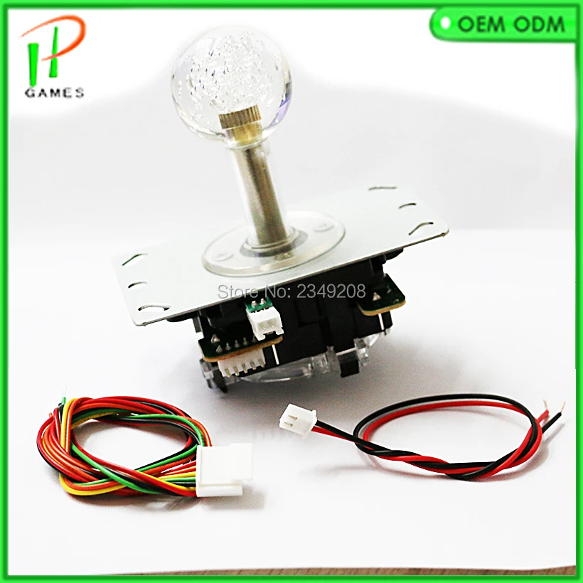 1 шт. аркадный джойстик с 5 В led подсветкой копия sanwa кабелем красный зеленый синий