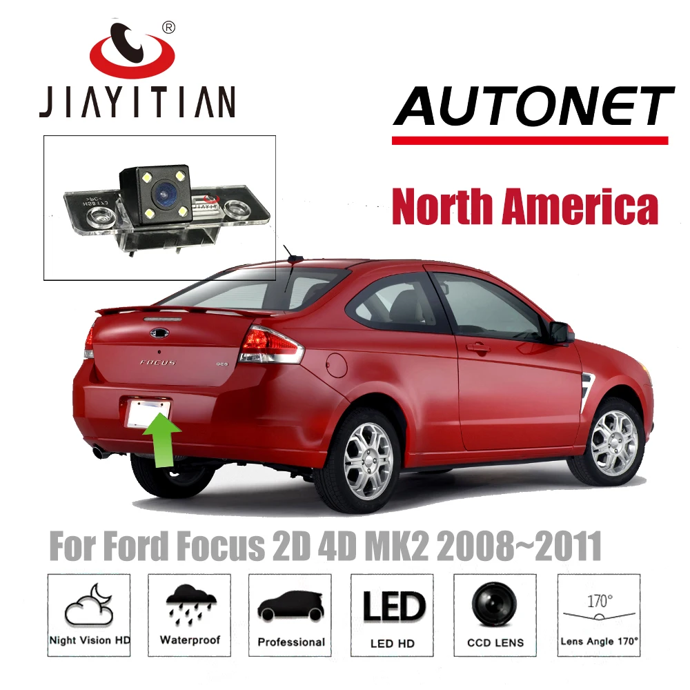 

JiaYiTian rear view camera For Ford Focus 2D 4D MK2 2008~2011/CCD/Night Vision/Reverse Camera/Backup Camera/license plate camera
