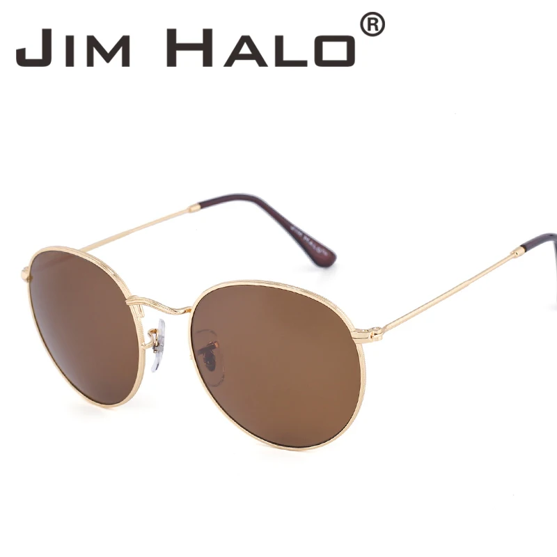 Jim Halo Retro Men Women's Sunglasses Classic Vintage Oval Round Steampunk Mirrored Lenses Metal Frame Fashion Sun Glasses
Jim Halo Retro Men Women's Sunglasses Classic Vintage Oval Round Steampunk Mirrored Lenses Metal Frame Fashion Sun Glasses