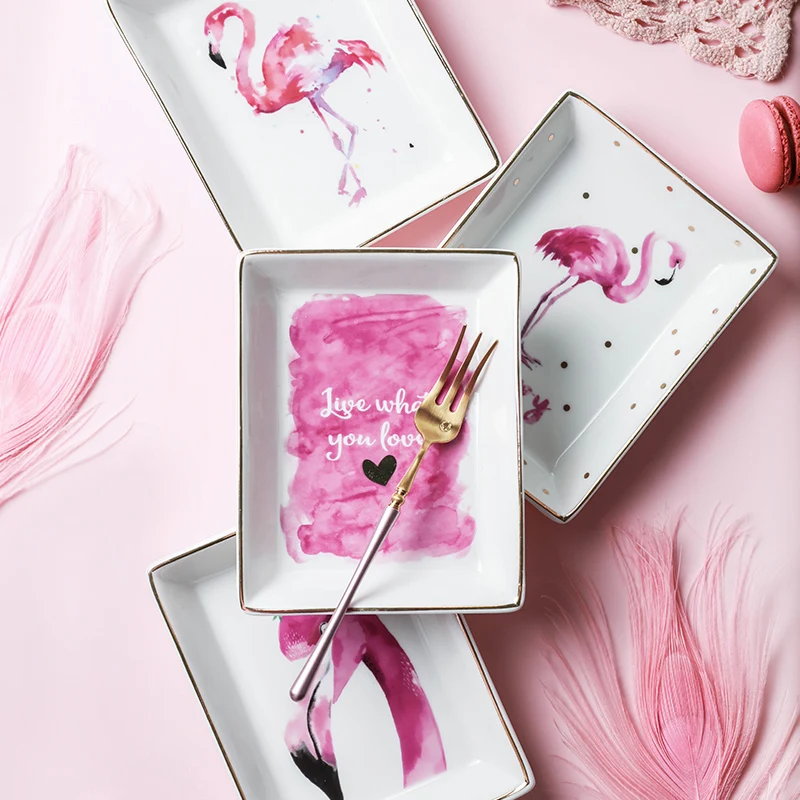 Flamingo Pattern Ceramics Storage Plate INS Minimalist Dessert Jewelry Sundries Container Decor Desk Storage Organizer for Home
Flamingo Pattern Ceramics Storage Plate INS Minimalist Dessert Jewelry Sundries Container Decor Desk Storage Organizer for Home