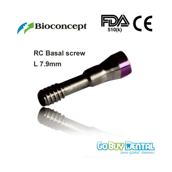 Straumann Compatible Bone Level RC Basal screw, for cementable abutment only, L 7.9mm
Straumann Compatible Bone Level RC Basal screw, for cementable abutment only, L 7.9mm