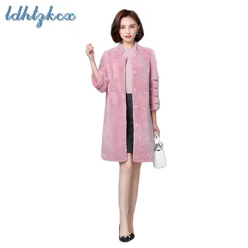 Fur Coat Women Pink Plus Size Double-faced Fur Coat 2018 Winter Korean Office Lady Fashion Warmth Long Clothing Feminino CX380
Fur Coat Women Pink Plus Size Double-faced Fur Coat 2018 Winter Korean Office Lady Fashion Warmth Long Clothing Feminino CX380