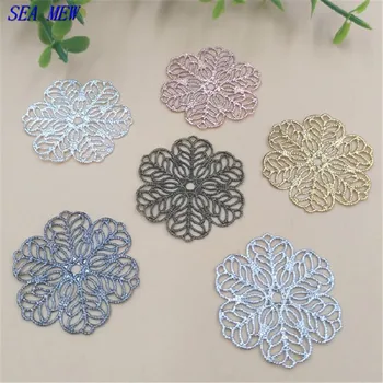SEA MEW 26mm Copper Flowers Hollow Out Filigree Wraps Connectors Charm DIY Jewelry Making Accessories
SEA MEW 26mm Copper Flowers Hollow Out Filigree Wraps Connectors Charm DIY Jewelry Making Accessories