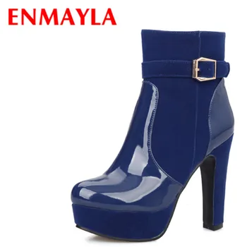 ENMAYLA Super High Heels Sexy Ankle Boots for Women Round Toe Chunky Heels Platform Women Boots Buckle Short Autumn Shoes Woma
ENMAYLA Super High Heels Sexy Ankle Boots for Women Round Toe Chunky Heels Platform Women Boots Buckle Short Autumn Shoes Woma