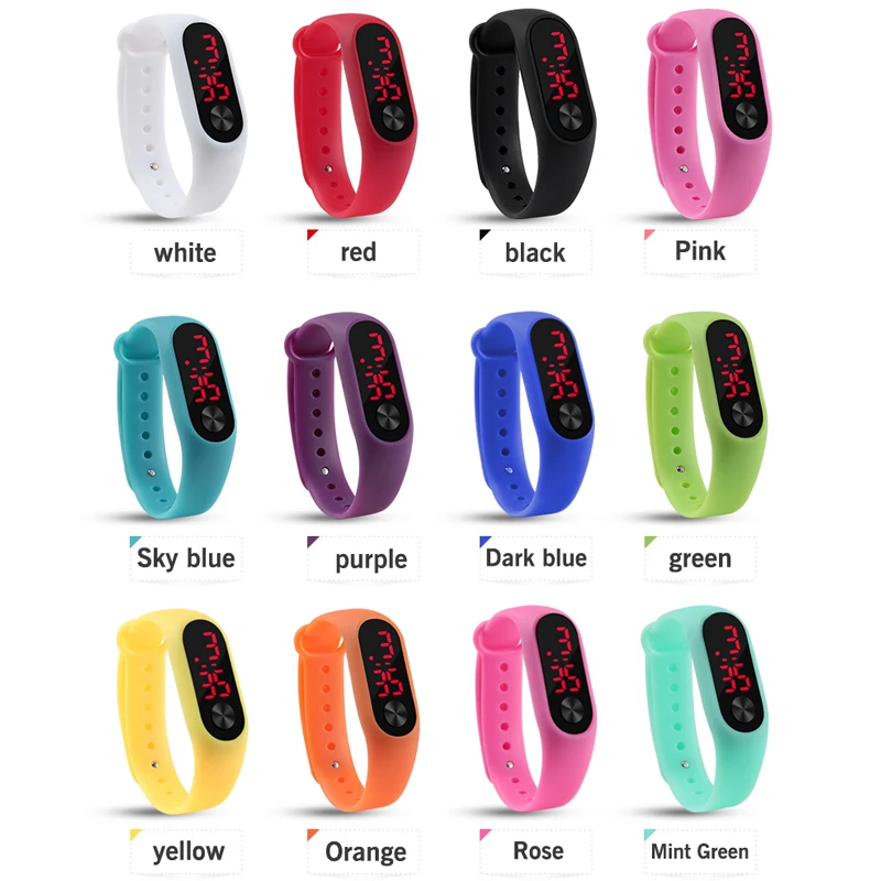 Fashion Outdoor Simple Sports Red LED Digital Bracelet Watch Men Women Colorful Silicone Watches Kids Children Wristwatch Gift
Fashion Outdoor Simple Sports Red LED Digital Bracelet Watch Men Women Colorful Silicone Watches Kids Children Wristwatch Gift