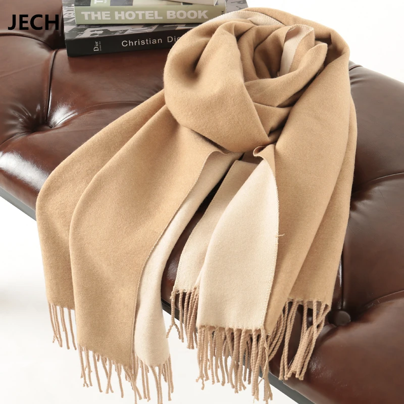 JECH Pashmina Solid Scarf Cashmere Wool Hot Sale Double Color Shawl Winter Warm Women's Scarves Long Blanket High Quality Female
JECH Pashmina Solid Scarf Cashmere Wool Hot Sale Double Color Shawl Winter Warm Women's Scarves Long Blanket High Quality Female