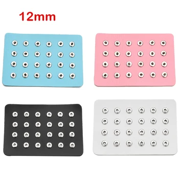 24pcs Convenient and Portable Black Genuine PU Leather Display for 12mm Snap Buttons Jewelry DIY ZB394
24pcs Convenient and Portable Black Genuine PU Leather Display for 12mm Snap Buttons Jewelry DIY ZB394