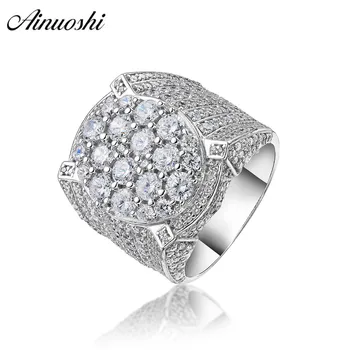 AINOUSHI 925 Sterling Silver Men Wedding Engagement Rings Male Silver Anniversary Rings Party Jewelry anillos de plata hombre
AINOUSHI 925 Sterling Silver Men Wedding Engagement Rings Male Silver Anniversary Rings Party Jewelry anillos de plata hombre