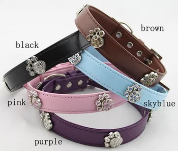 Dogs cats fashion PU leather collar supplies doggy diamond Handprint collars products puppy necklace pet dog accessories 1pcs
Dogs cats fashion PU leather collar supplies doggy diamond Handprint collars products puppy necklace pet dog accessories 1pcs