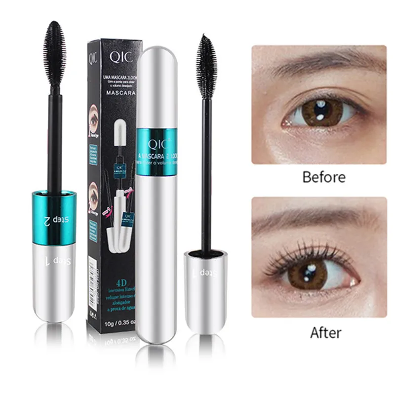 2 IN 1 4D Silk Fiber Lash Mascara Black Mascara Waterproof Silk Fiber Volume Double Lengthening Curling Eye Mascara Two Head
2 IN 1 4D Silk Fiber Lash Mascara Black Mascara Waterproof Silk Fiber Volume Double Lengthening Curling Eye Mascara Two Head