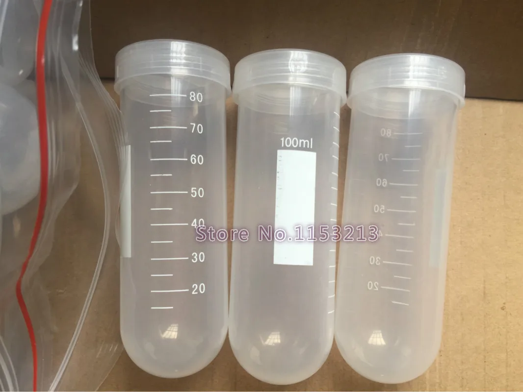 30 pcs/lot 100ml Graduated plastic centrifuge tube round bottom with Screw cover sample tube 38mm*114mm
30 pcs/lot 100ml Graduated plastic centrifuge tube round bottom with Screw cover sample tube 38mm*114mm