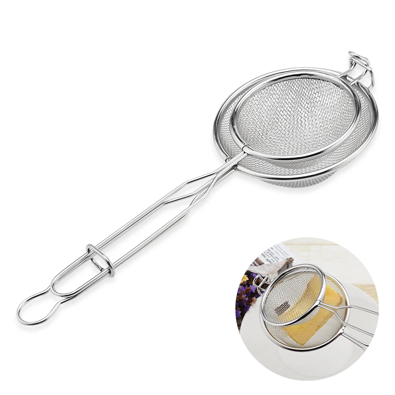 OBR Stainless Steel 2 in 1 Handhold Colander Tea Filter Lightweight Flour Spice Sifter Sieve Oil Mesh Strainer Grease Screen
OBR Stainless Steel 2 in 1 Handhold Colander Tea Filter Lightweight Flour Spice Sifter Sieve Oil Mesh Strainer Grease Screen