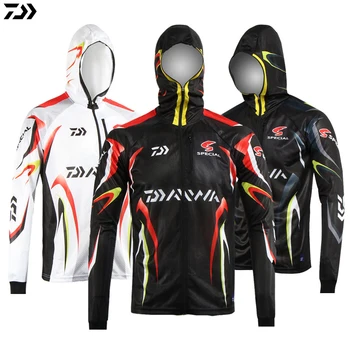 DAIWA Shirt Men Professional Clothes Fishing Clothing Anti UV Anti Mosquit Breathable Quick-drying Homme Hooded Fishing Shirts
DAIWA Shirt Men Professional Clothes Fishing Clothing Anti UV Anti Mosquit Breathable Quick-drying Homme Hooded Fishing Shirts