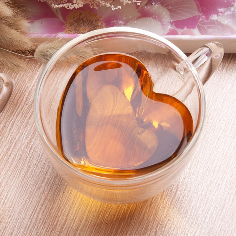 Heart Love Shaped Double Wall Glass Mug Resistant Tea Beer Mug Milk Lemon Juice Cup Drinkware Lover Coffee Cups Mug Gift
Heart Love Shaped Double Wall Glass Mug Resistant Tea Beer Mug Milk Lemon Juice Cup Drinkware Lover Coffee Cups Mug Gift
