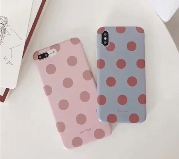 Korea Simple Polka Dots Phone Case for Iphone X Xs Max Soft IMD Tpu Silicon Case for Iphone 6s 7 8plus Matte Floral Back Cover
Korea Simple Polka Dots Phone Case for Iphone X Xs Max Soft IMD Tpu Silicon Case for Iphone 6s 7 8plus Matte Floral Back Cover