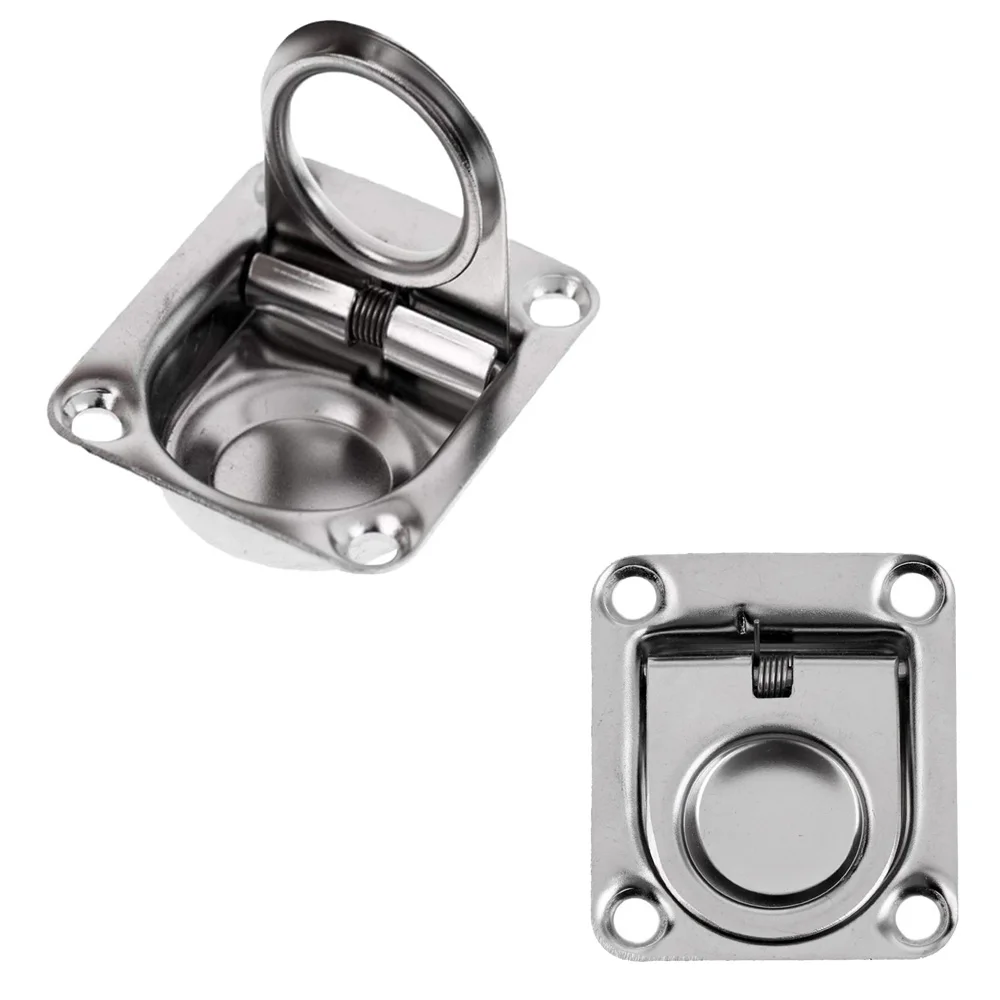 8 Pc Stainless Steel Anti-Rattle Spring Flush Lift Ring Deck Hatch Pull Handle Locker Cabinet Boat Hardware 66*55mm/ 44mm*38mm
8 Pc Stainless Steel Anti-Rattle Spring Flush Lift Ring Deck Hatch Pull Handle Locker Cabinet Boat Hardware 66*55mm/ 44mm*38mm