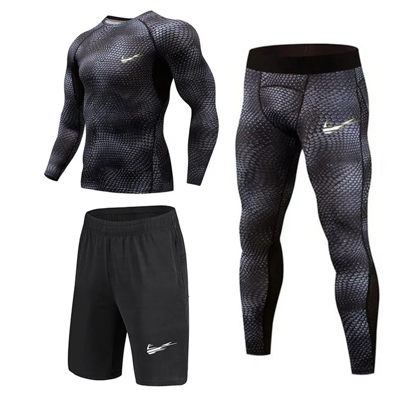 New Compression Men's Sport Suits Quick Dry Running sets Clothes Sports Joggers Training Gym Fitness Tracksuits Running 3Pcs/Set
New Compression Men's Sport Suits Quick Dry Running sets Clothes Sports Joggers Training Gym Fitness Tracksuits Running 3Pcs/Set