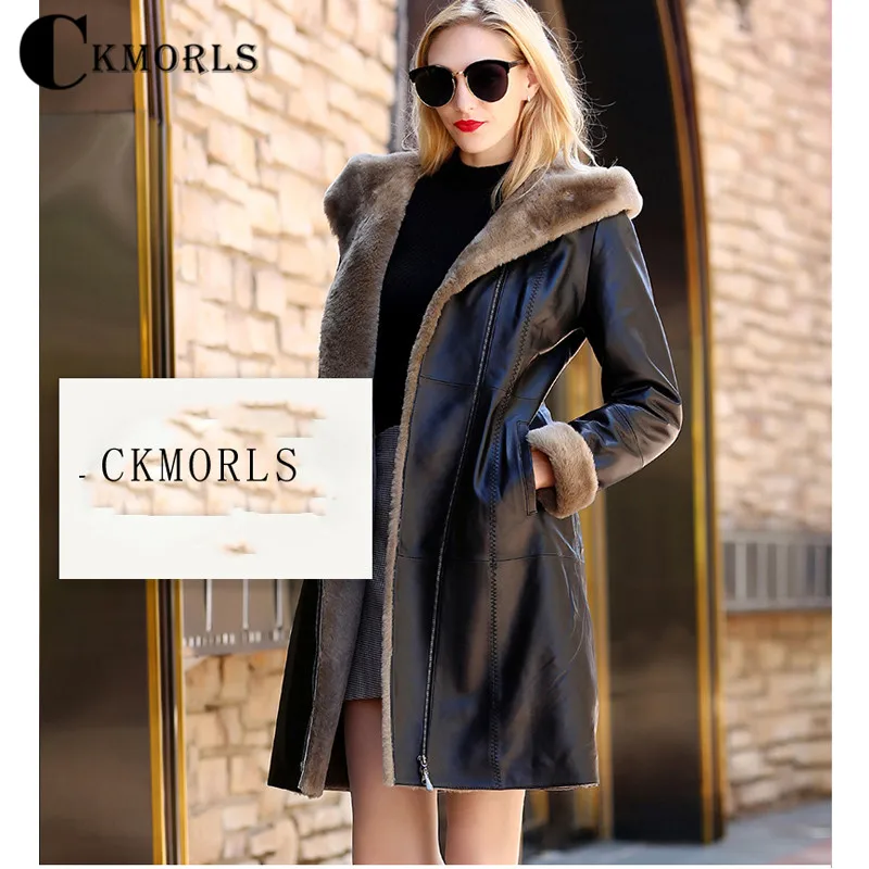 CKMORLS Genuine Leather Jacket Women Winter Coat V-Neck With Fur Hood Natural Merino Sheep Fur Parkas Slim Fur Jacket Black Coat
CKMORLS Genuine Leather Jacket Women Winter Coat V-Neck With Fur Hood Natural Merino Sheep Fur Parkas Slim Fur Jacket Black Coat