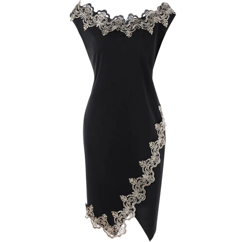 Summer Women Dresses Plus Size 5XL Flower Embroidered Trim Bodycon Dress Robe Office Ladies Boat Neck Sleeveless Vestido
Summer Women Dresses Plus Size 5XL Flower Embroidered Trim Bodycon Dress Robe Office Ladies Boat Neck Sleeveless Vestido