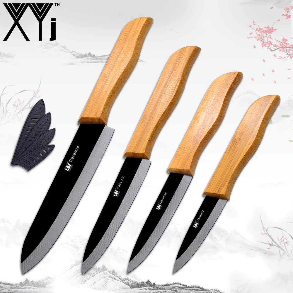 XYj Zirconium Oxide Ceramic Kitchen Knife Sets Ceramic Knives Bamboo Handle Paring Utility Slicing Chef Knife Cooking Knives
XYj Zirconium Oxide Ceramic Kitchen Knife Sets Ceramic Knives Bamboo Handle Paring Utility Slicing Chef Knife Cooking Knives