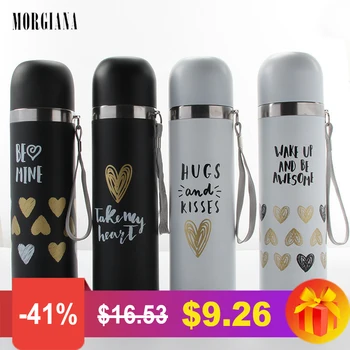 MORGIANA High Quality Black White Lovers Thermoses Cup 500ML Stainless Steel Vacuum Flasks Thermos Cup Bottle Coffee Thermocup
MORGIANA High Quality Black White Lovers Thermoses Cup 500ML Stainless Steel Vacuum Flasks Thermos Cup Bottle Coffee Thermocup