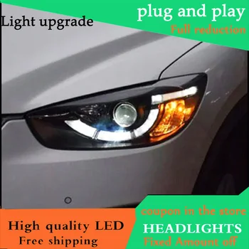 Car Styling Head Lamp For Mazda CX-5 Headlights 2013 - 2015 LED Headlight DRL front light Bi-Xenon Lens Double Beam HID KIT
Car Styling Head Lamp For Mazda CX-5 Headlights 2013 - 2015 LED Headlight DRL front light Bi-Xenon Lens Double Beam HID KIT