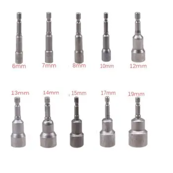 Fixmee 1/4'' Hex Shank Metric 6mm-19mm Socket Magnetic Nut Driver Set Adapter Drill Bit
Fixmee 1/4'' Hex Shank Metric 6mm-19mm Socket Magnetic Nut Driver Set Adapter Drill Bit