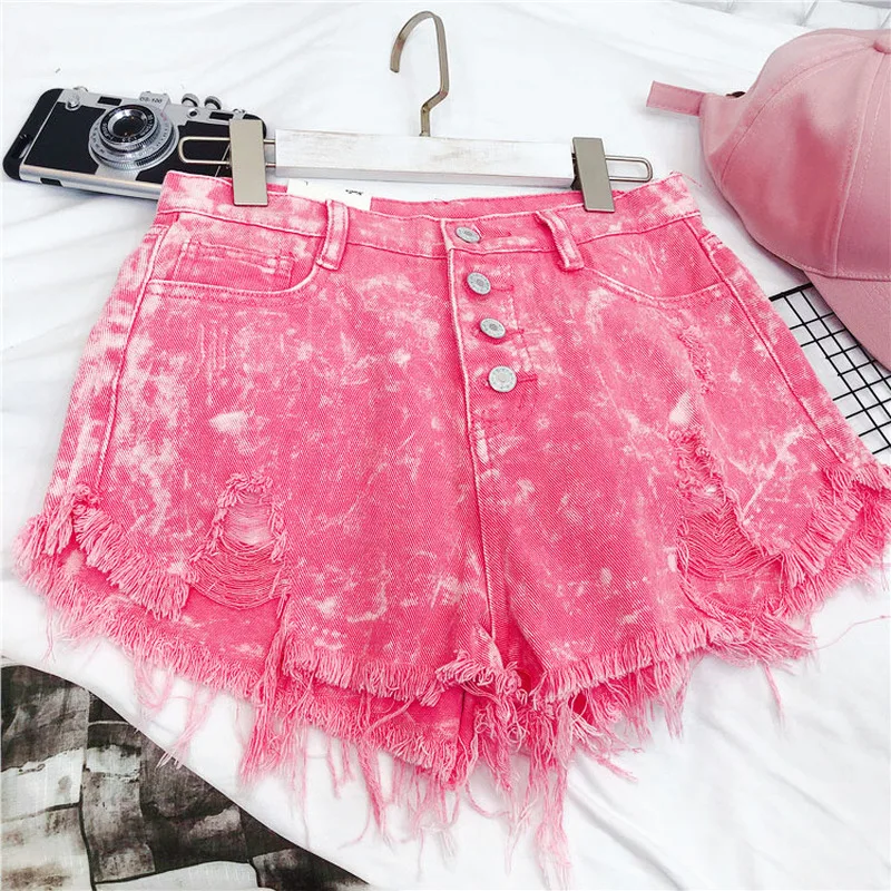 Women High Waist Shorts Summer BF Style Hole Ripped High Waisted Short Jeans for Women Casual Tassel Black Denim Shorts Feminino
Women High Waist Shorts Summer BF Style Hole Ripped High Waisted Short Jeans for Women Casual Tassel Black Denim Shorts Feminino
