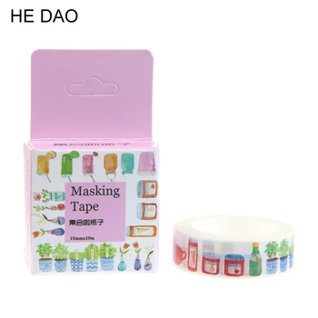 1 Pc / Pack 10m Show Bottle Washi Tape Lot Masking Tape Japanese New Stickers Kawaii Decor Material Stationery School Supplies
1 Pc / Pack 10m Show Bottle Washi Tape Lot Masking Tape Japanese New Stickers Kawaii Decor Material Stationery School Supplies